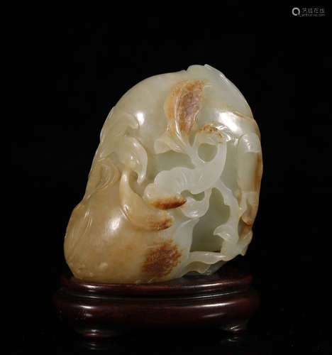 Qing Dynasty - Hetian Jade Seed Decoration