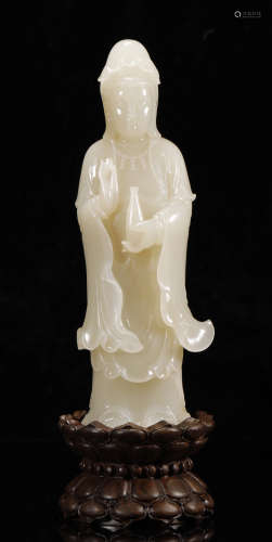Hetian Jade Buddha Statue
