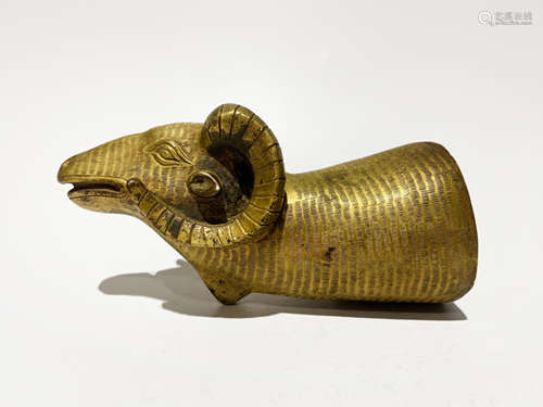 Tang Dynasty -Gilt Sheep Head