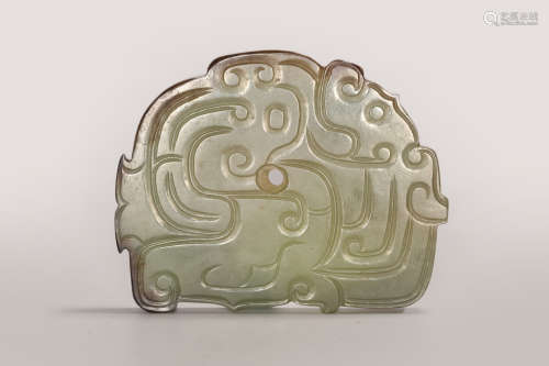 Western Zhou - Jade Dragon Pendant