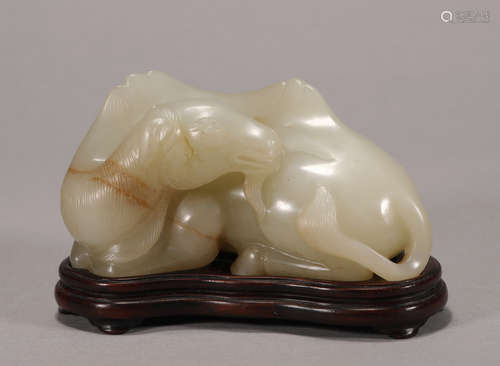 Camel Shape Hetian Jade Decoration