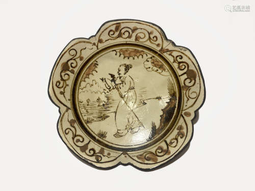 Ming Dynasty -Cizhou Ware Plate