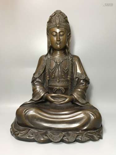 Qing Dynasty - Bronze Buddha Statue