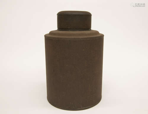 清代-「開化堂記」款鐵皮製茶葉罐