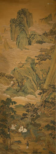 A Chinese Landscape Painting, Chou Ying Mark