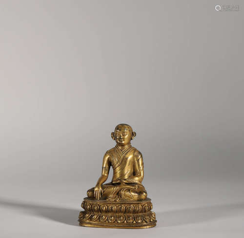 Gilt Bronze Master Figure Statue