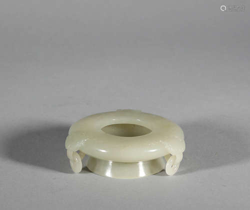 White Jade Three-ear Water Bowl