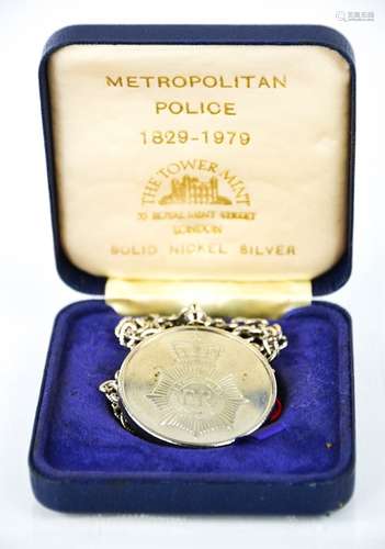 A 150th Anniversary Metropolitan Police medallion 1829-1979,...