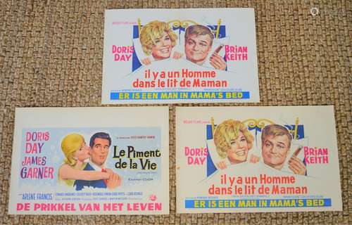 Three original Doris Day Belgium movie posters 