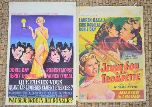 Two original Doris Day Belgium movie posters 