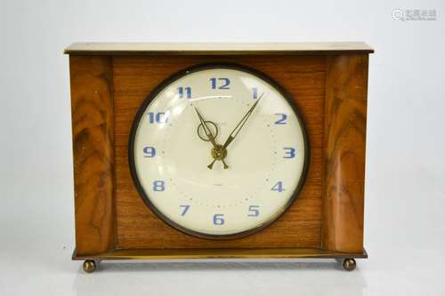 A retro Smiths eight day mantle clock, with arabic dial, 15c...