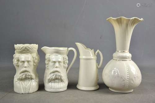 A group of white porcelain to include a Royal Doulton jug, a...