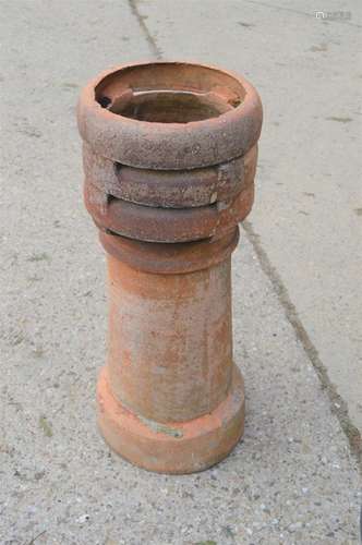 A Victorian terracotta chimney pot.