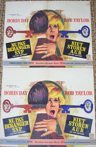 Two original Doris Day Belgium/French movie posters 