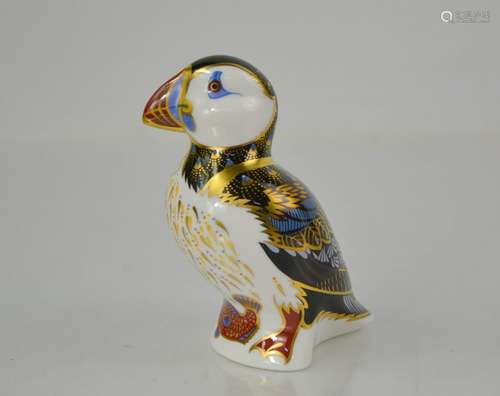 A Royal Crown Derby puffin, MMVIII, with original box.