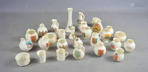 A quantity of W.H Goss crestware