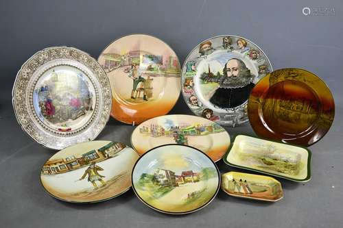 A group of Royal Doulton plates and dishes, to include Royal...