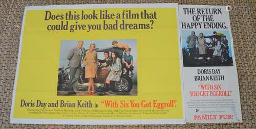 An original UK quad movie poster, Doris Day 