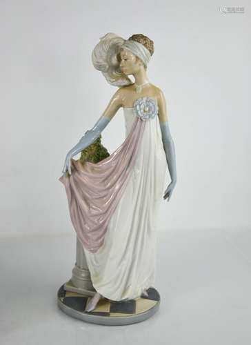 A Lladro figurine titled Socialite of the 1920s, Art Deco st...