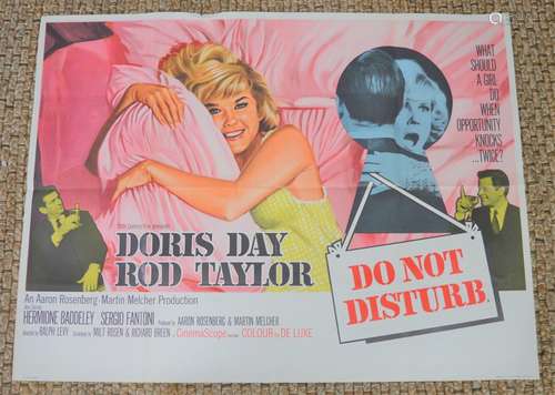 An original UK quad poster, Doris Day and Rod Taylor in 