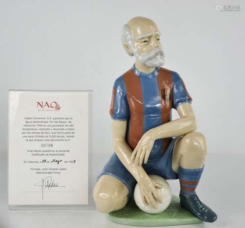 A Lladro Nao porcelain figure of the Avi del Barca, limited ...