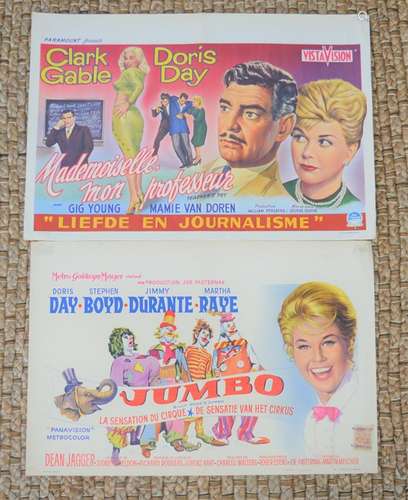 Two original Doris Day Belgium movie posters 