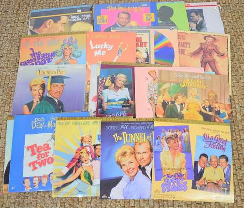 A group of Doris Day movies on laser disc to include Calamit...