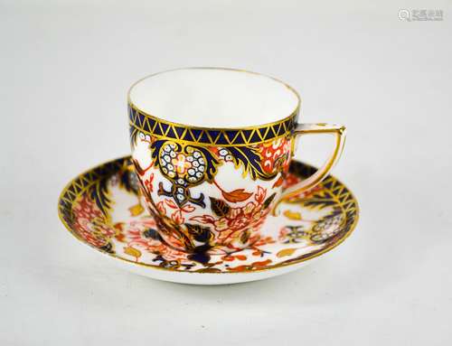 A Royal Crown Derby coffee cup and saucer.