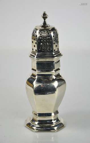 A silver Victorian sugar castor, Lambert of Coomb St, London...