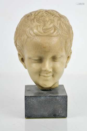 A 20th century resin head on stand, A/F.