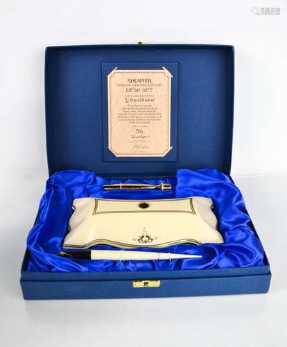 A Sheaffer Special Limited Edition Desk Set, commissioned fr...