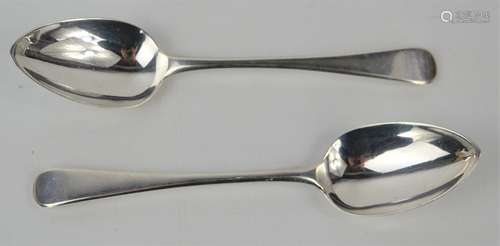 Two George III silver desert spoons,by Peter and William Bat...