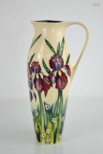 A Moorcroft jug in the Duet pattern designed by Nicola Slane...