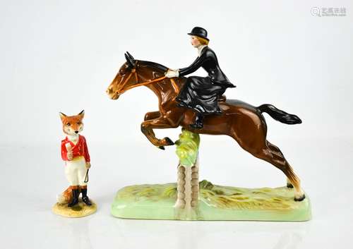 A Beswick figurine titled 21st Century Fox, and a Beswick Sh...