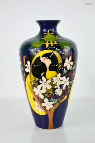A Moorcroft Trial Art Nouveau style Tamlaine vase signed Ker...