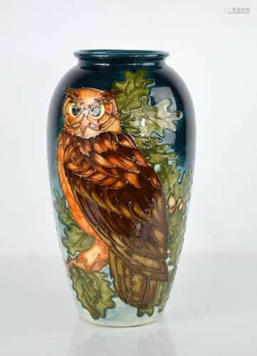 A Moorcroft limited edition vase titled Eagle Owl, designed ...