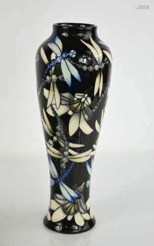 A Moorcroft limited edition vase, in the Dragonfly pattern, ...