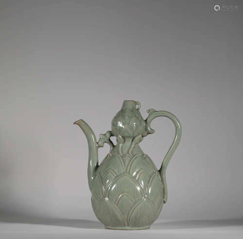 Celadon Gourd Shape Porcelain Vase Pot