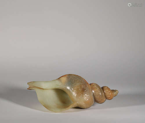 Jade Buddhist Conch Ornament