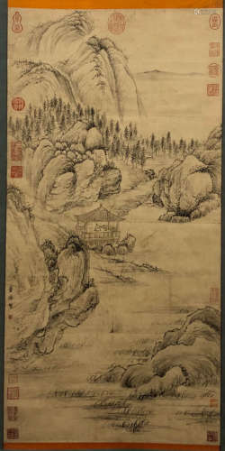 A Chinese Landscape Paniting, Dong Yuan Mark