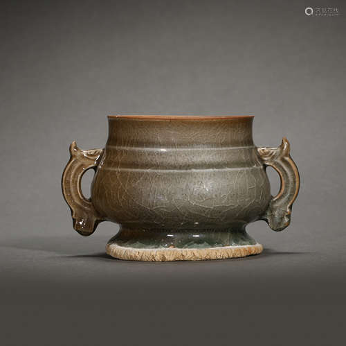 LONGQUAN WARE CELADON FURNACE, YUAN DYNASTY, CHINA