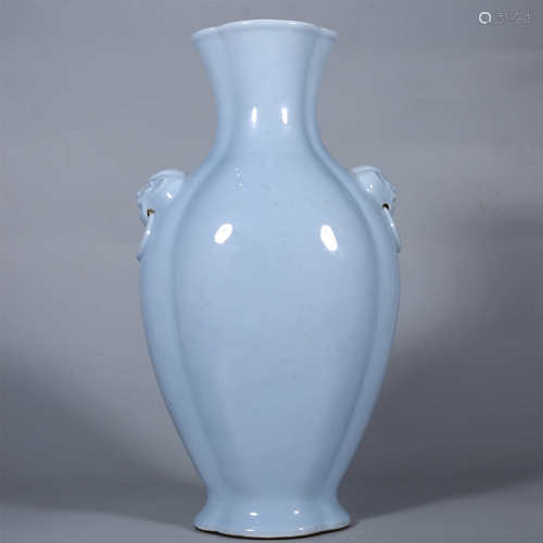 Qing Dynasty-Qianlong Celadon Vase