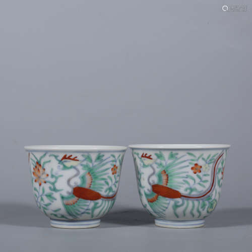 Qing-Yongzheng famille rose small cup