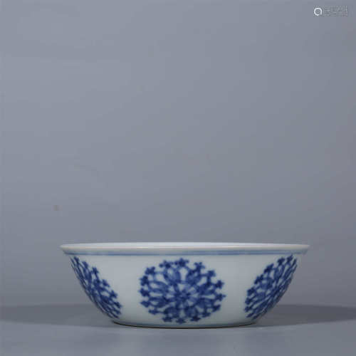 Ming Dynasty-Chenghua Blue and White Plate