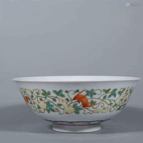 Qing-Qianlong famille rose bowl