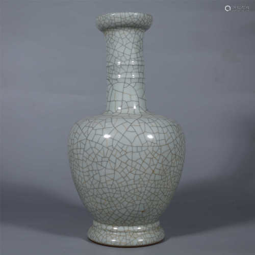 Qing Dynasty-Qianlong Celadon Open Piece Vase