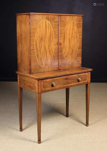 A Fine George III Mahogany Writing Desk with Bookcase top in...