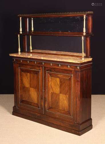 A Fine Regency Rosewood Side Cabinet.