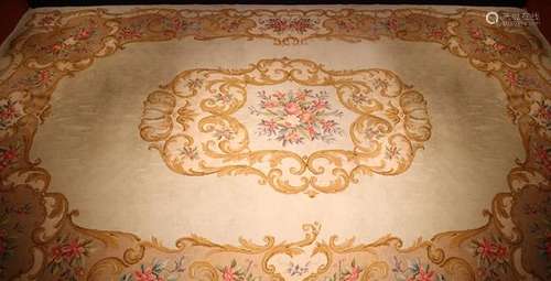 A Large 1970's Hand-made Spanish Carpet.