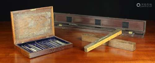 A Mahogany Case of Vintage Engraving Tools, a cased vintage ...